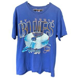 Vintage 90's St. Louis Blues ‘Kick Ice’ Graphic T-Shirt